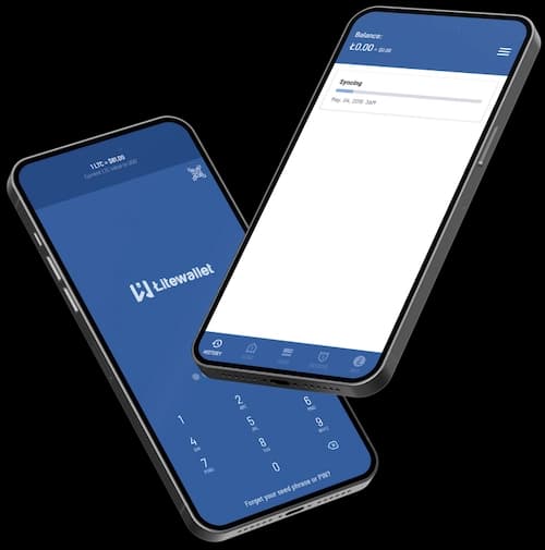 Litewallet app on mobile devices